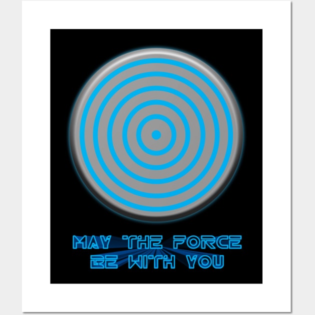 TRON - May The Force Be With You Wall Art by HellraiserDesigns